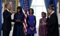 Obama Takes Oath of Office in Private Ceremony