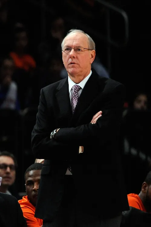 Though Boeheim’s Orangemen beat the Red Storm 95–70 Saturday, Boeheim walked away impressed with St. John’s. (Patrick McDermott/Getty Images)