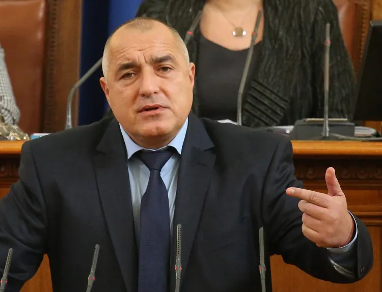 Bulgarian Prime Minister Boyko Borisov announces his government's resignation on Feb. 20, 2013 following days of sometimes violent street protests in the European Union's poorest member. (AFP/Getty Images)