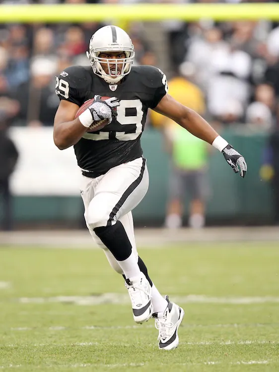 Michael Bush gained 1,395 yards from scrimmage last season and scored eight touchdowns. (Ezra Shaw/Getty Images)