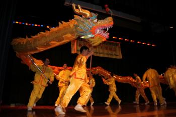 DRAGON DANCE: 2008 Chinese New Year Festival in Fairfax, Virginia. (The Epoch Times)