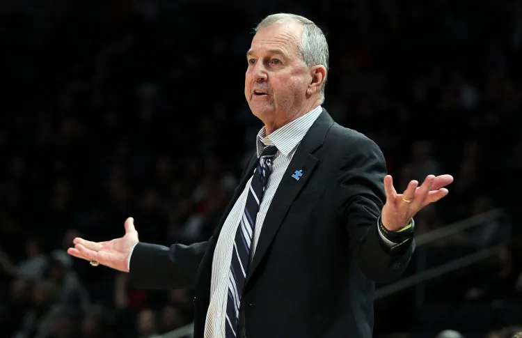 Jim Calhoun's Huskies won't be participating in the 2013 NCAA Tournament for the fifth time since 1993. (Jim McIsaac/Getty Images)