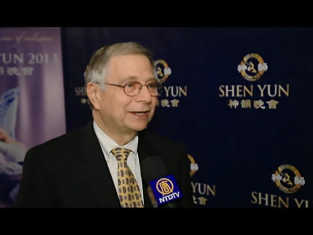 Ray Zuckerman enjoys Shen Yun Performing Arts at the Ikeda Theater on March 2. (Courtesy of NTD Television)