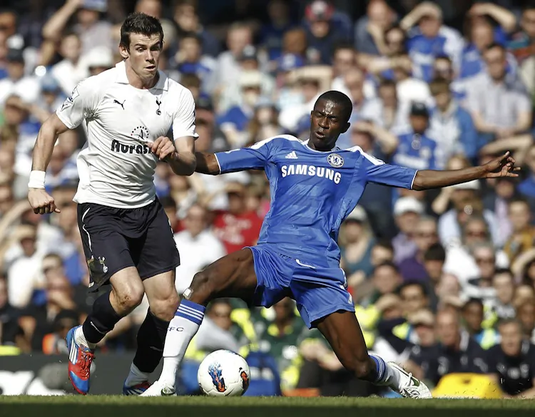 Tottenham’s Gareth Bale was held in check by Chelsea’s Ramirez in Saturday’s early English Premier League kickoff. (Ian Kington/AFP/Getty Images)