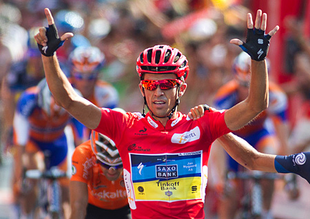 Alberto Contador came back from a retroactive two-year suspension (which actually lasted six months) well rested, and won the 2012 Vuelta a España. (Jaime Reina/AFP/GettyImages)