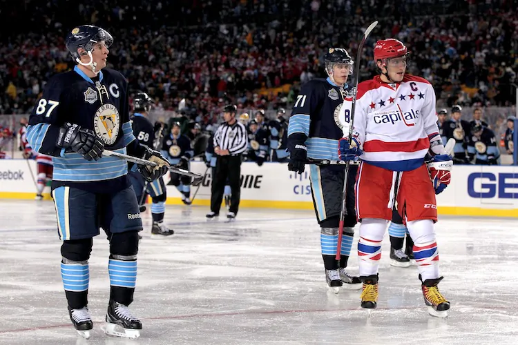 The new NHL realignment means more Crosby versus Ovechkin. (Jamie Squire/Getty Images)