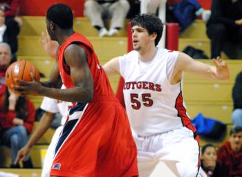 Gilvydas Biruta, No. 55 for Rutgers, had another career game on offense. (Kyle Franko/NewJerseyNewsroom.com) Gilvydas Biruta, No. 55 for Rutgers, had another career game on offense. (Kyle Franko/NewJerseyNewsroom.com)