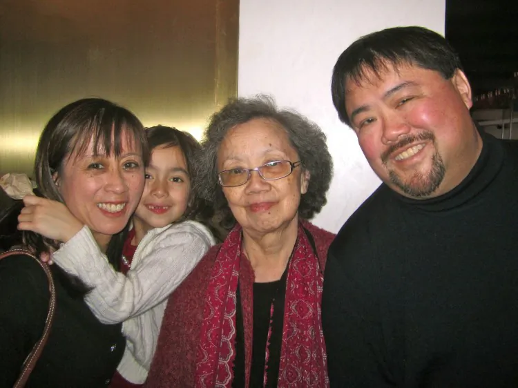 David Lum and his family attended the Saturday afternoon show of Shen Yun Performing Arts at Sony Centre, Jan. 19, 2013. (Lisa Ou/The Epoch Times)