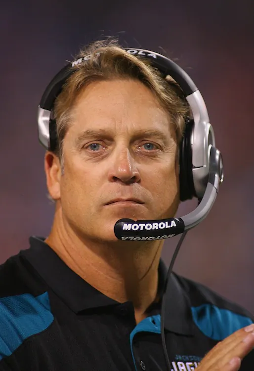 Former Jacksonville Jaguars head coach Jack Del Rio was one of three football coaches given pink slips on Tuesday. (Rick Stewart/Getty Images)