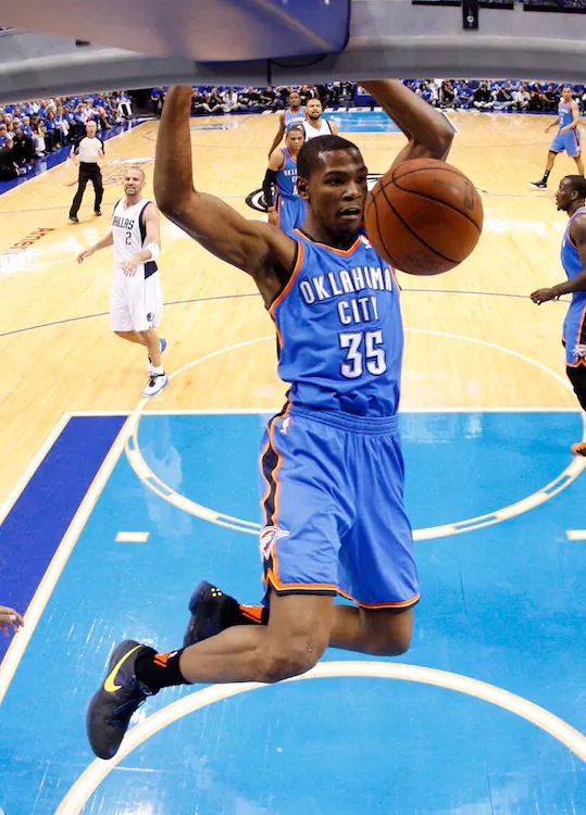 Kevin Durant and the Thunder are ready to win the West. (Ronald Martinez/Getty Images)