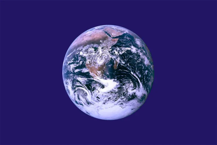 An image of the Earth Day flag designed by John McConnell, an activist who was the founder and creator of Earth Day. (Public Domain)