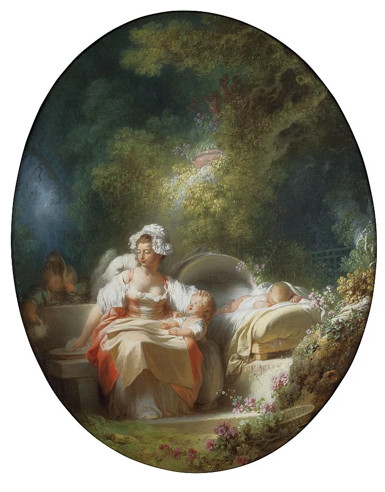 “Le Jour (Day)” and “La Nuit (Night)” is a delightful pair of paintings by French artist Jean-Honoré Fragonard, estimated at $2 million to $3 million. (Courtesy of Christie's)
