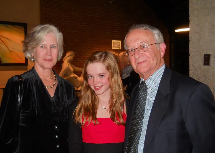 Brian and Margaret Hendley came to see Shen Yun Jan. 11, 2013 with their granddaughter and ballet student Meghan. The trio enjoyed the interactions between the dancers and Shen Yun's vividly animated backdrop. (Matthew Little/The Epoch Times)