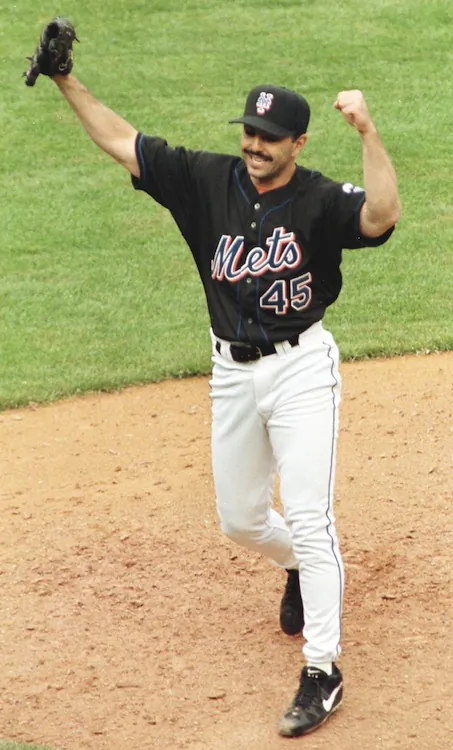 John Franco, in this file photo from 1999, will be enshrined in the Mets Hall of Fame on June 3 at Citi Field. (Matt Campbell/AFP/Getty Images)
