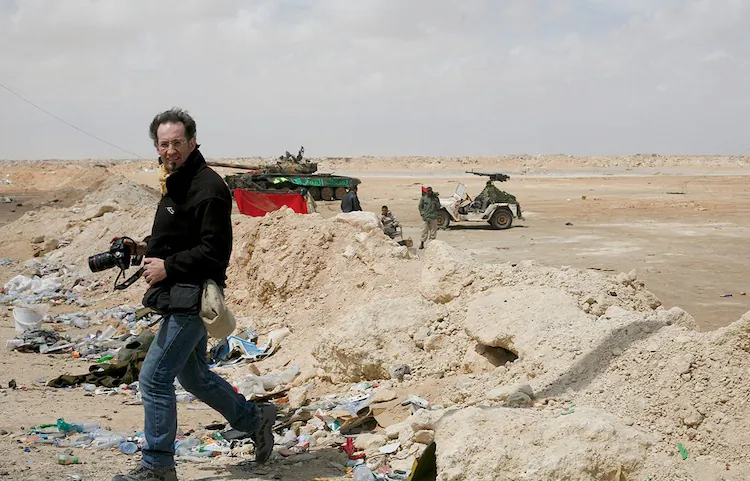 Anton Hammerl in Brega, Libya, a few days before his death. (Unai Aranzadi/Friends of Anton)