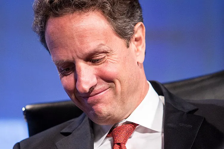 U.S. Treasury Secretary Timothy Geithner speaks at the 2012 Fiscal Summit, last month in Washington, D.C. Geithner is representing the United States at the Group of Seven (G-7) nations meeting in New York. (Brendan Hoffman/Getty Images)