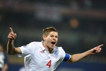 DOWNHILL FROM HERE: England's weaknesses came to the fore after captain Steven Gerrard put them ahead early against the US. (JEWEL SAMAD/AFP/Getty Images)