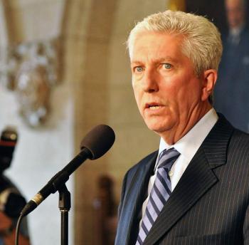 Bloc Quebecois leader Gilles Duceppe tells reporters on Friday that the Conservatives wanted an election. (Matthew Little/The Epoch Times) Bloc Quebecois leader Gilles Duceppe tells reporters on Friday that the Conservatives wanted an election. (Matthew Little/The Epoch Times)