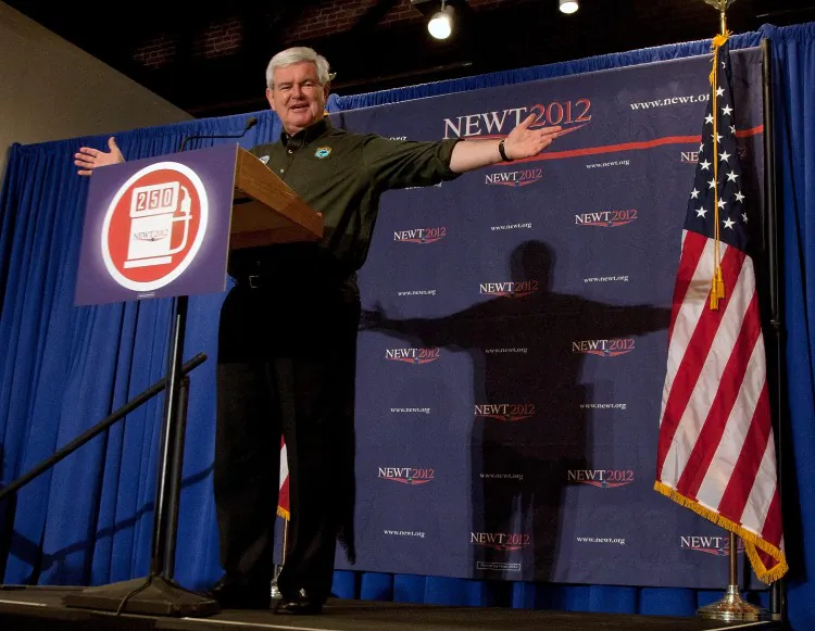 Republican presidential candidate former Speaker of the House Newt Gingrich campaigns at the Wiregrass Museum of Art on March 10 in Dothan, Ala. Alabama will hold its Republican primary election on March 13. Gingrich campaign adviser R. C. Hammond said that Alabama and Mississippi are critical for the candidate. (Mark Wallheiser/Getty Images)
