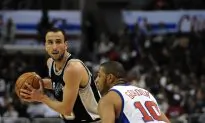 Spurs Manu Ginobli Out With Broken Hand