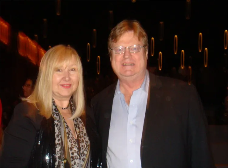 Marianne Godwin, CEO of Marilyn Monroe Cafe and Steve Misener, a veteran Bay Street investment executive, both praised the music, dance and colour of Shen Yun after its last show in Toronto, Jan. 20, 2013. (Teng Dongyu/The Epoch Times)
