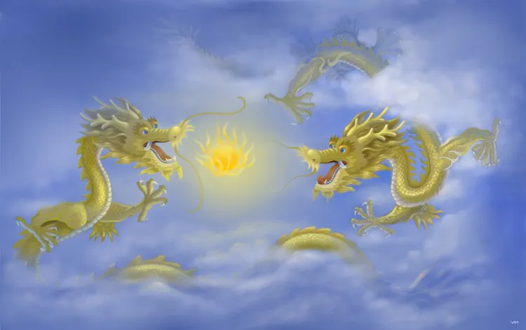 Dragons in the East have a positive connotation and are said to have accompanied several great emperors in the third millennium B.C. when they descended from heaven and, after completing their mission, ascended back to heaven. (SM Yang/The Epoch Times)