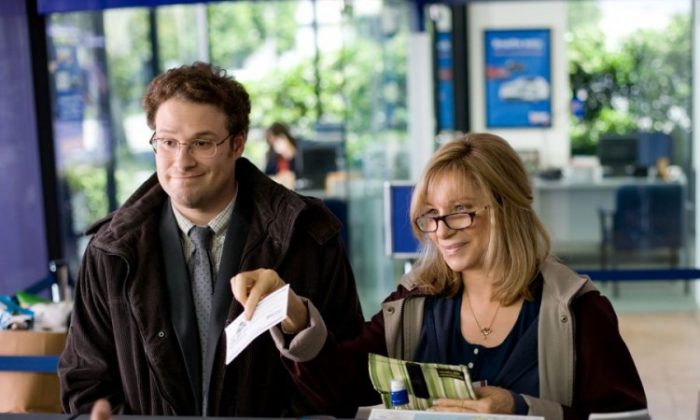 Andrew Brewster (Seth Rogen) and his mother, Joyce Brewster (Barbra Streisand), embark on the road trip of a lifetime in the comedy “The Guilt Trip.”(Sam Emerson/ Paramount Pictures Corporation)