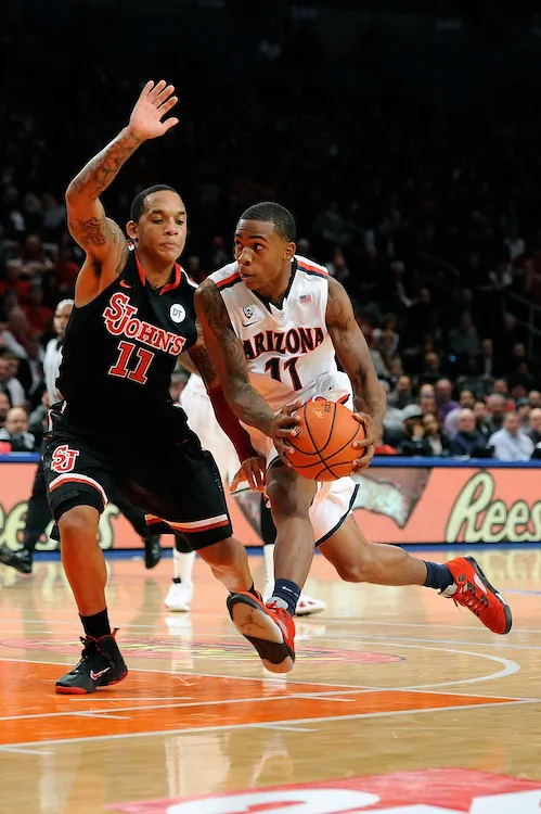 Harrison (L) leads all Big East freshmen in scoring. (Patrick McDermott/Getty Images)