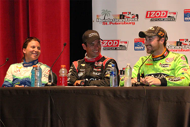 Will Power told the press corps he had to win the Verizon Pole Award, “otherwise I'd be fired—so I made sure I got it.”