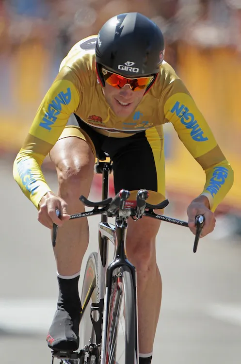 Katusha's Joaquin Rodriguez winning Stage Eight of the 2011 Vuelta a España. The Spanish rider won Stage Six of Torreno-Adriatico with a last-kilometer attack. (Jose Jordan/AFP/Getty Images)