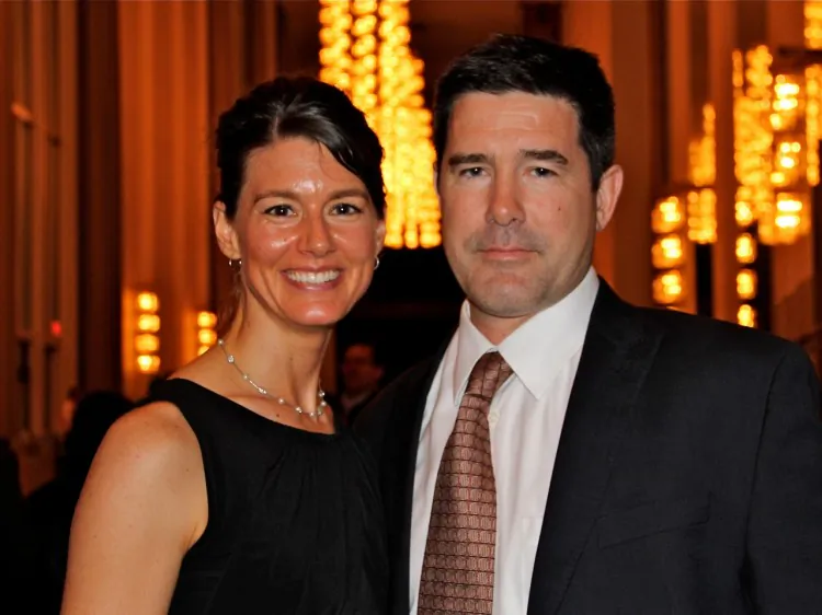Michele McVenes and and her partner, Jim, attend Shen Yun Performing Arts in Washington's Kennedy Center, on March 24. (Lisa Fan/The Epoch Times)