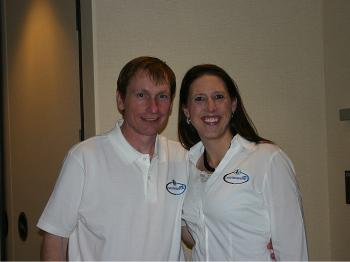 Jennifer and Daniel in their DBS shirts (Courtesy of Jennifer Davis)