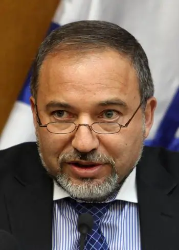Israeli Foreign Minister Avigdor Lieberman denies that Israel's secret intelligence service, Mossad, is behind the assassination of Hamas military commander in Dubai on Jan. 19. Seen here, Lieberman speaks at the Knesset in Jerusalem on February 8, 2010 (Gali Tibbon/AFP/Getty Images)