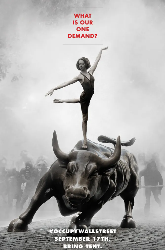 An image in Adbusters magazine that called on its readers to Occupy Wall Street. (Courtesy of Adbusters Magazine)