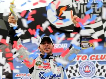 Jimmie Johnson Lucks Into Win at NASCAR Sprint Cup Auto Club 500