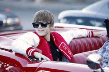 Justin Bieber won Best New Artist at the MTV Video Music Awards (VMA). Here he is pictured coming from rehearsal two days before the Awards Show.