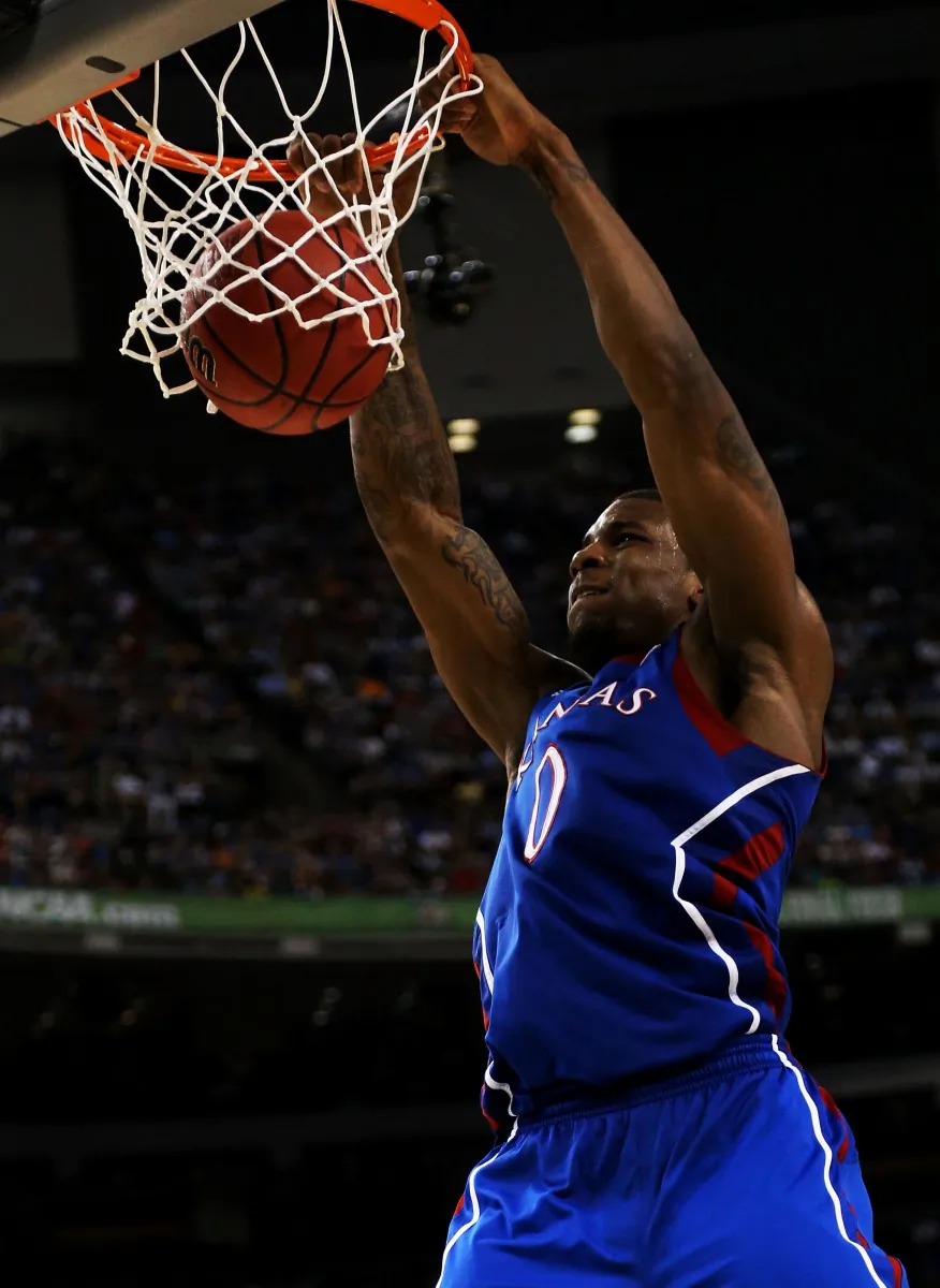 Robinson tallied 18 points and 17 rebounds in the championship game loss to Kentucky. RONALD MARTINEZ/GETTY IMAGES