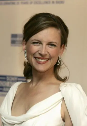A Contestant, newsreader Katie Derham.  (Jo Hale/Getty Images)