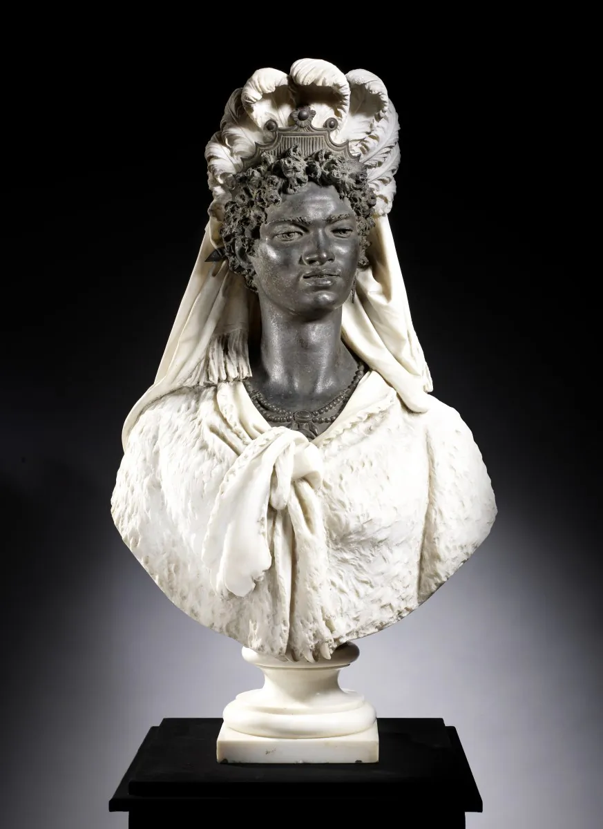 A bust of Queen Selika inspired eager bidding at Bonhams London, July 5, and sold for $152,000. (Courtesy of Bonhams)