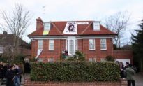 Squatters Tend Ghadfi Mansion in London