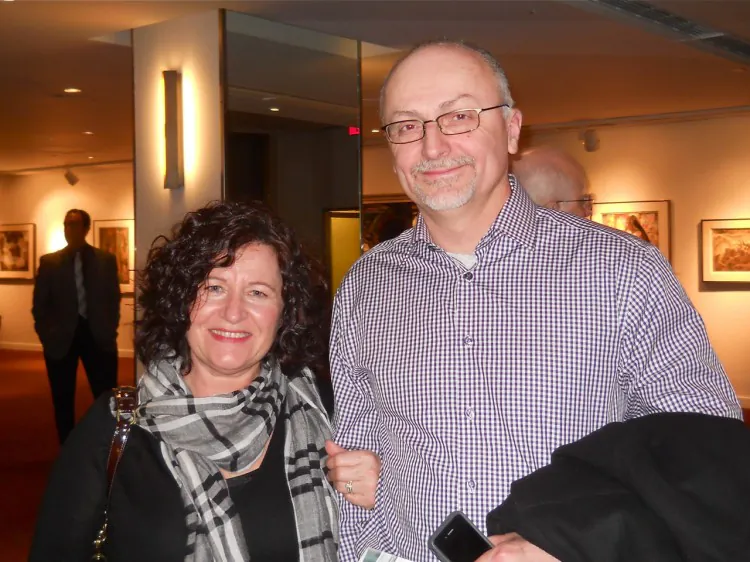 Lorenzo and Olivia Biondi at Shen Yun in Toronto on Jan. 19, 2013. (Matthew Little/The Epoch Times)