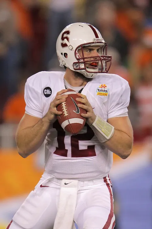 Andrew Luck threw for more than 9,000 yards at Stanford. (Doug Pensinger/Getty Images)