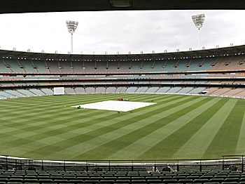 The Melbourne Cricket Ground (MCG) lies in wait for the Fourth Test in the 2010 Ashes Cricket Series. (William West/AFP/Getty Images) The Melbourne Cricket Ground (MCG) lies in wait for the Fourth Test in the 2010 Ashes Cricket Series. (William West/AFP/Getty Images)