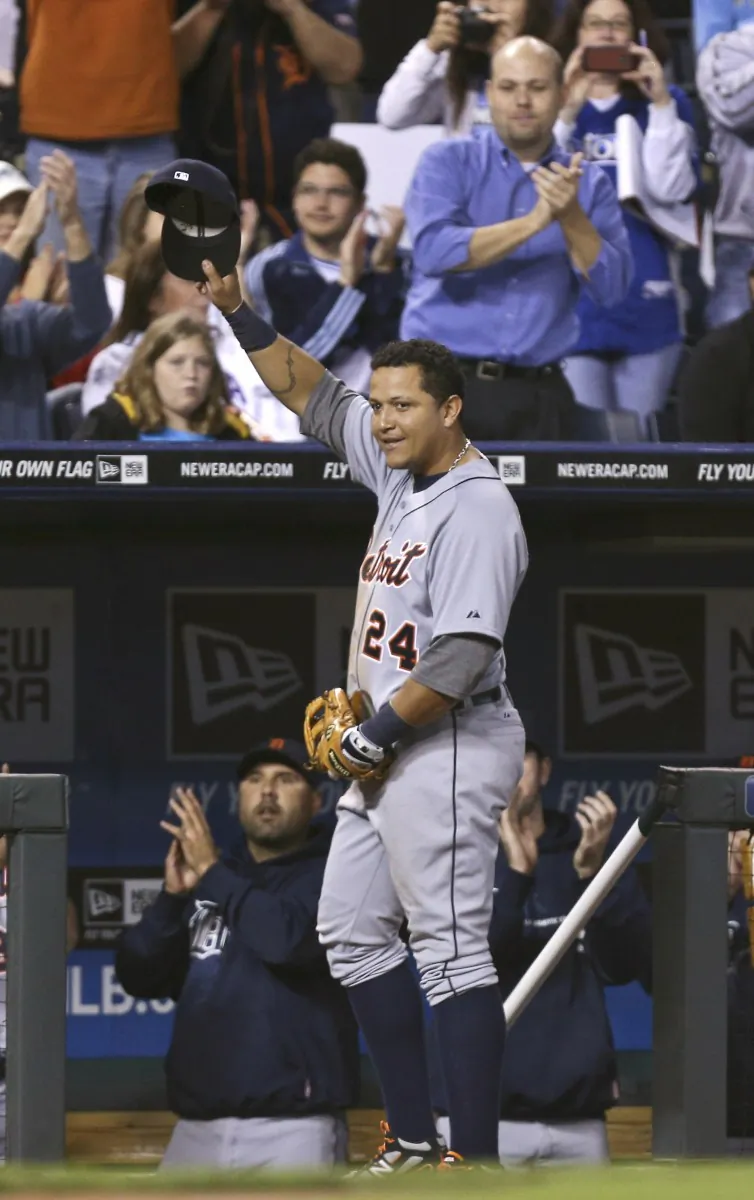 Miguel Cabrera became the first triple crown winner since 1967. (Ed Zurga/Getty Images)