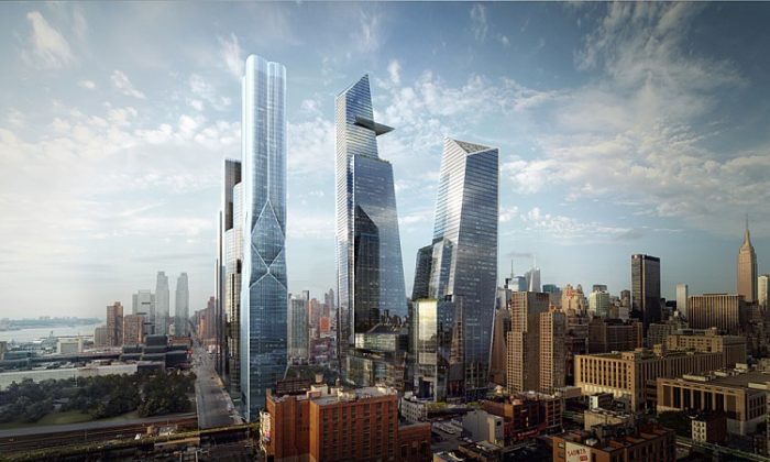 A rendering of what the new Hudson Yard center will look like once completed on New York City's West Side. (Courtesy of MIR)