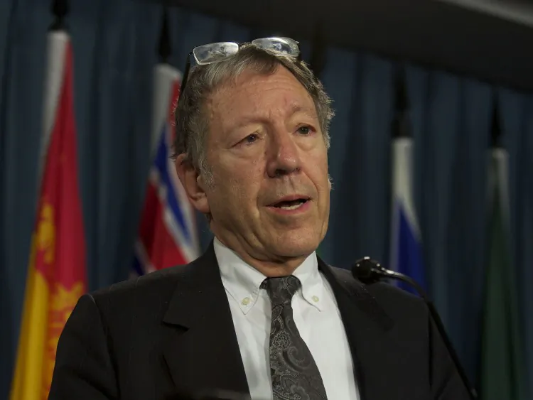 Liberal justice critic Irwin Cotler issued a call for support for Egyptian blogger Maikel Nabil Sanad on Thursday, saying the political activist's life is hanging by a thread. (Matthew Little/The Epoch Times)