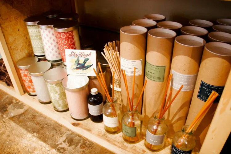 Incense and aromatherapy oils at Green in BKLYN. (Tara MacIsaac/The Epoch Times)