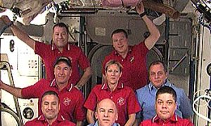 Space Station Endeavor Docks at Space Station