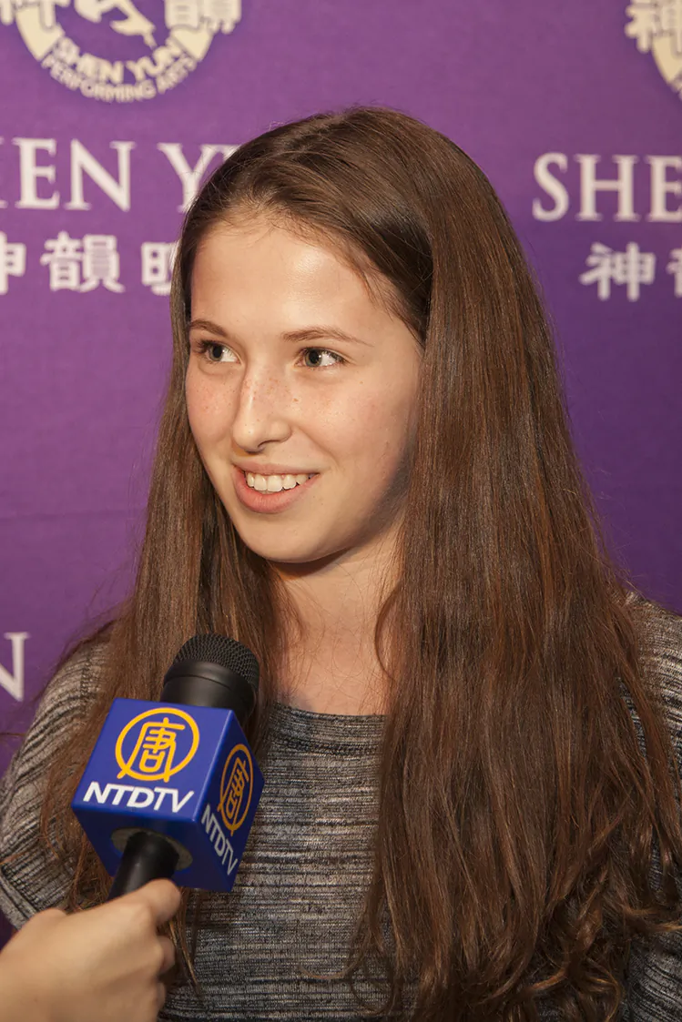 Ballet student Maria Khorkhordina waited years for her opportunity to see Shen Yun and was filled with praise after seeing the performance at the Centre in the Square theatre Jan. 10, 2013. (Evan Ning/The Epoch Times)