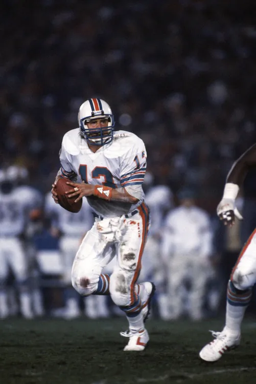 Marino's 1984 season led the Dolphins all the way to the Super Bowl. (George Rose/Getty Images)